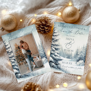 Foto Weihnachten Save the Date Einladung