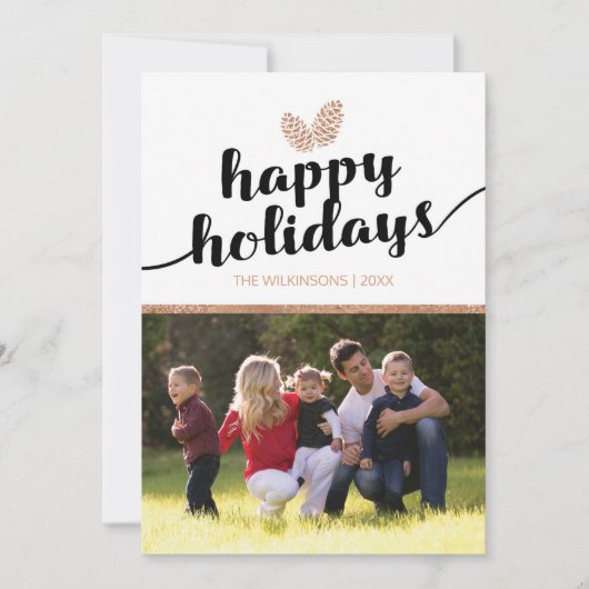 Foto Weihnachten Urlaub Pine Cones | SCHWARZ-WEISS (Vorderseite)