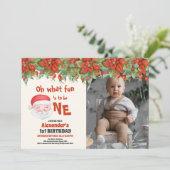 Foto Weihnachten Weihnachten Einladung (Stehend Vorderseite)