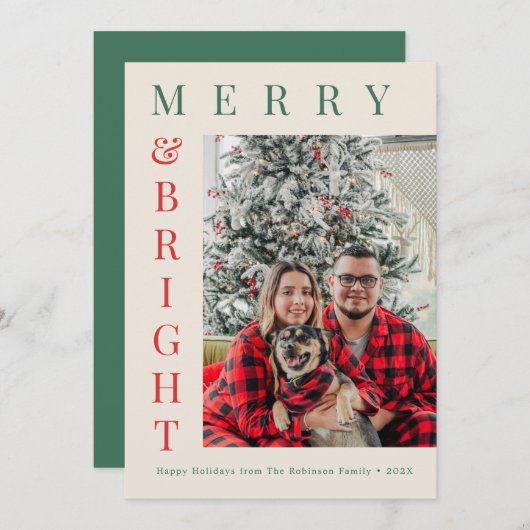 Foto Weihnachten Weihnachtskarte (Vorne/Hinten)