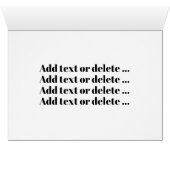 Foto Weihnachten / Weihnachtskarte (Innenansicht Horizontal (Unten))