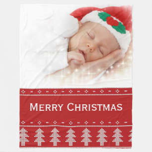 Foto-Weihnachts-Fleece-Decke Fleecedecke
