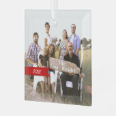 Foto Weihnachts-Foto Zinndekoration Ornament Aus Glas (Vorderseite links)