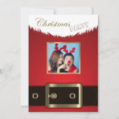 Foto Weihnachts-Party Einladung (Vorderseite)