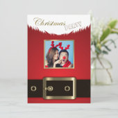 Foto Weihnachts-Party Einladung (Stehend Vorderseite)