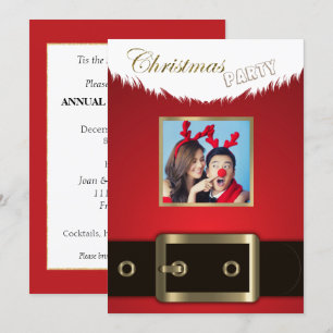 Foto Weihnachts-Party Einladung