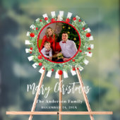 Foto Weihnachts-Party Willkommen Acrylschild (Neutral)