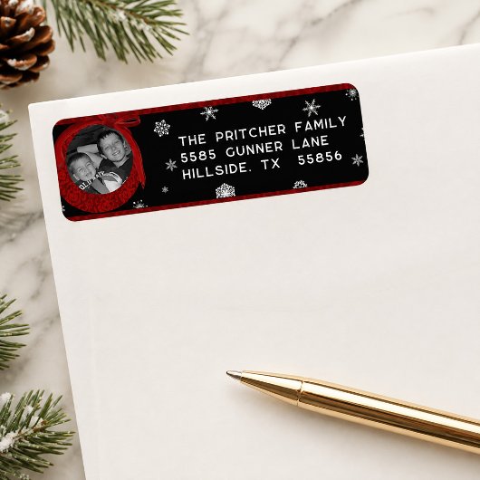 Foto Weihnachts-Rücksendeadresse