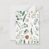 Foto Weihnachts-Weihnachtsgeschenk Mitteilungskarte (Rückseite)