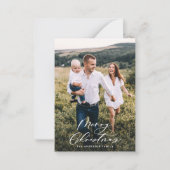 Foto Weihnachts-Weihnachtsgeschenk Mitteilungskarte (Vorderseite)