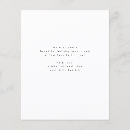 Foto Weihnachts-Weihnachtskarte Flyer (Hinten)