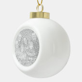 Foto Weihnachtsbällchen | Eigenes Bild hinzufügen Keramik Kugel-Ornament (Rechts)