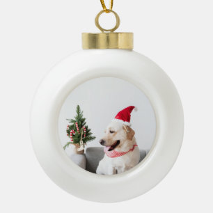 Foto Weihnachtsbaum Ball Keramik Kugel-Ornament