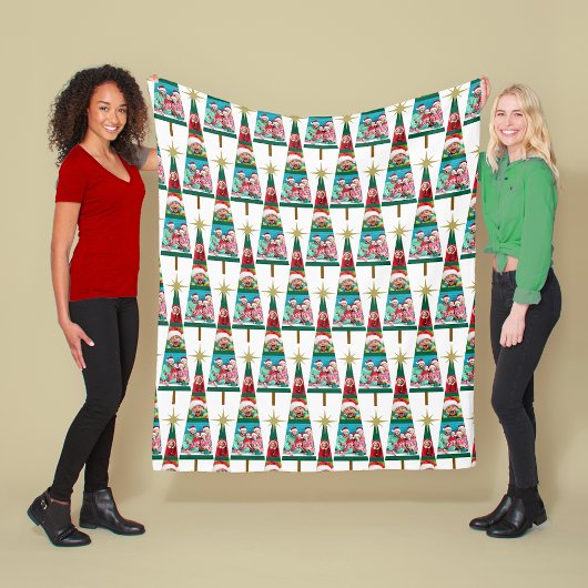 Foto Weihnachtsbaum Fleecedecke