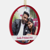 Foto Weihnachtsbaum Keramik Ornament (Rechts)