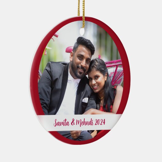 Foto Weihnachtsbaum Keramik Ornament (Rechts)