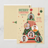 Foto-Weihnachtsbaum-Schmuckkarte Postkarte (Vorne/Hinten)