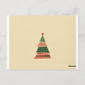 Foto-Weihnachtsbaum-Schmuckkarte Postkarte (Rückseite)