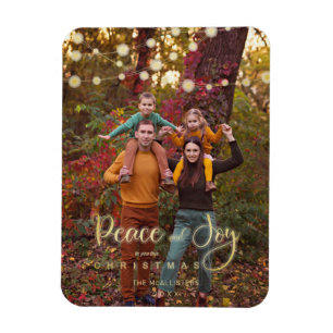 Foto Weihnachtsbeleuchtung Frieden Freude Whimsica Magnet
