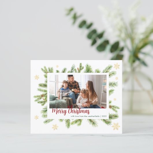 Foto Weihnachtsfeiertage (Stehend Vorderseite)