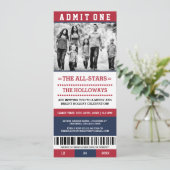 Foto-Weihnachtsfeiertags-Party-Karten-Einladungen Einladung (Stehend Vorderseite)