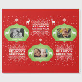 Foto-Weihnachtsgeschenk-Verpackungen Geschenkpapier (Flach)