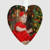 Foto Weihnachtsgeschenke Ornament w Jahr oder Text (Vorderseite)