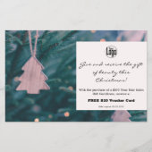 Foto Weihnachtsgeschenkgutschein Werbeaktion Flyer (Vorne)