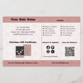 Foto Weihnachtsgeschenkgutschein Werbeaktion Flyer (Hinten)