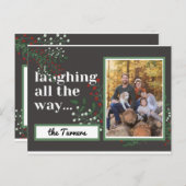 Foto-Weihnachtsgrün Postkarte (Vorne/Hinten)