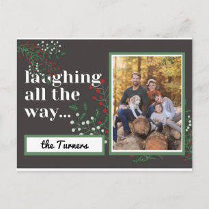 Foto-Weihnachtsgrün Postkarte
