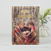 Foto Weihnachtsgrußkarte (Stehend Vorderseite)