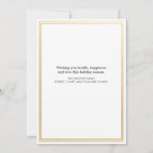 Foto Weihnachtsgrußkarte (Rückseite)