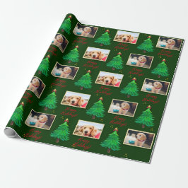 Foto Weihnachtshunde Haustier Custom Wrapping Pape Geschenkpapier