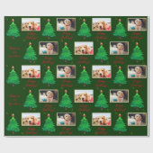 Foto Weihnachtshunde Haustier Custom Wrapping Pape Geschenkpapier (Flach)