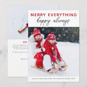 Foto Weihnachtskarte Alles vergnügen Feiertagskarte