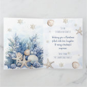 Foto Weihnachtskarte am Küstenabschnitt Dankeskarte (Innenseite)