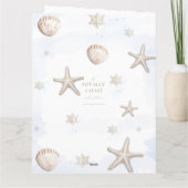 Foto Weihnachtskarte am Küstenabschnitt Dankeskarte (Rückseite)