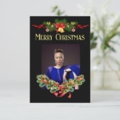 Foto Weihnachtskarte Ankündigung (Stehend Vorderseite)