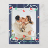 Foto Weihnachtskarte Ankündigungspostkarte (Vorderseite)