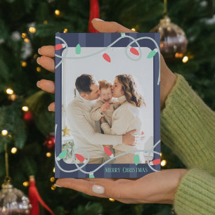 Foto Weihnachtskarte Ankündigungspostkarte