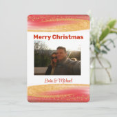 Foto-Weihnachtskarte Einladung (Stehend Vorderseite)