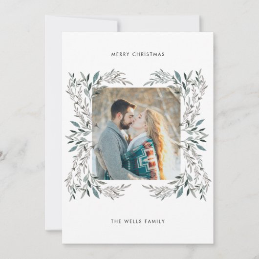 Foto Weihnachtskarte Einladung (Vorderseite)