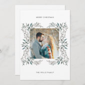 Foto Weihnachtskarte Einladung (Vorne/Hinten)