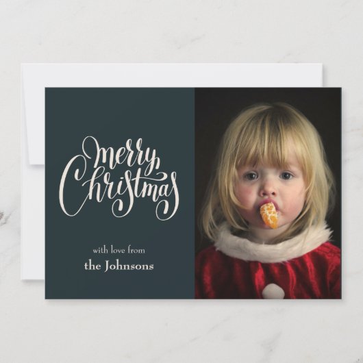 Foto Weihnachtskarte Einladung (Vorderseite)