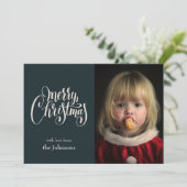 Foto Weihnachtskarte Einladung (Stehend Vorderseite)