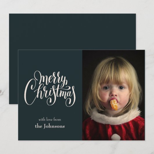 Foto Weihnachtskarte Einladung (Vorne/Hinten)