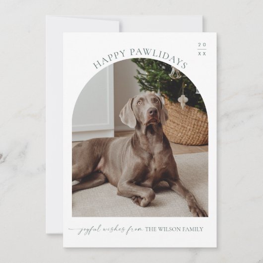 Foto Weihnachtskarte Einladung (Vorderseite)