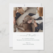 Foto Weihnachtskarte Einladung (Rückseite)