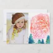 Foto Weihnachtskarte Einladung (Vorderseite)